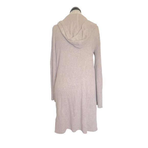 EDC Esprit Womens Sweater Cardigan Sz Small Open Ribbed Hoodie Minimalist Brown - Picture 3 of 13